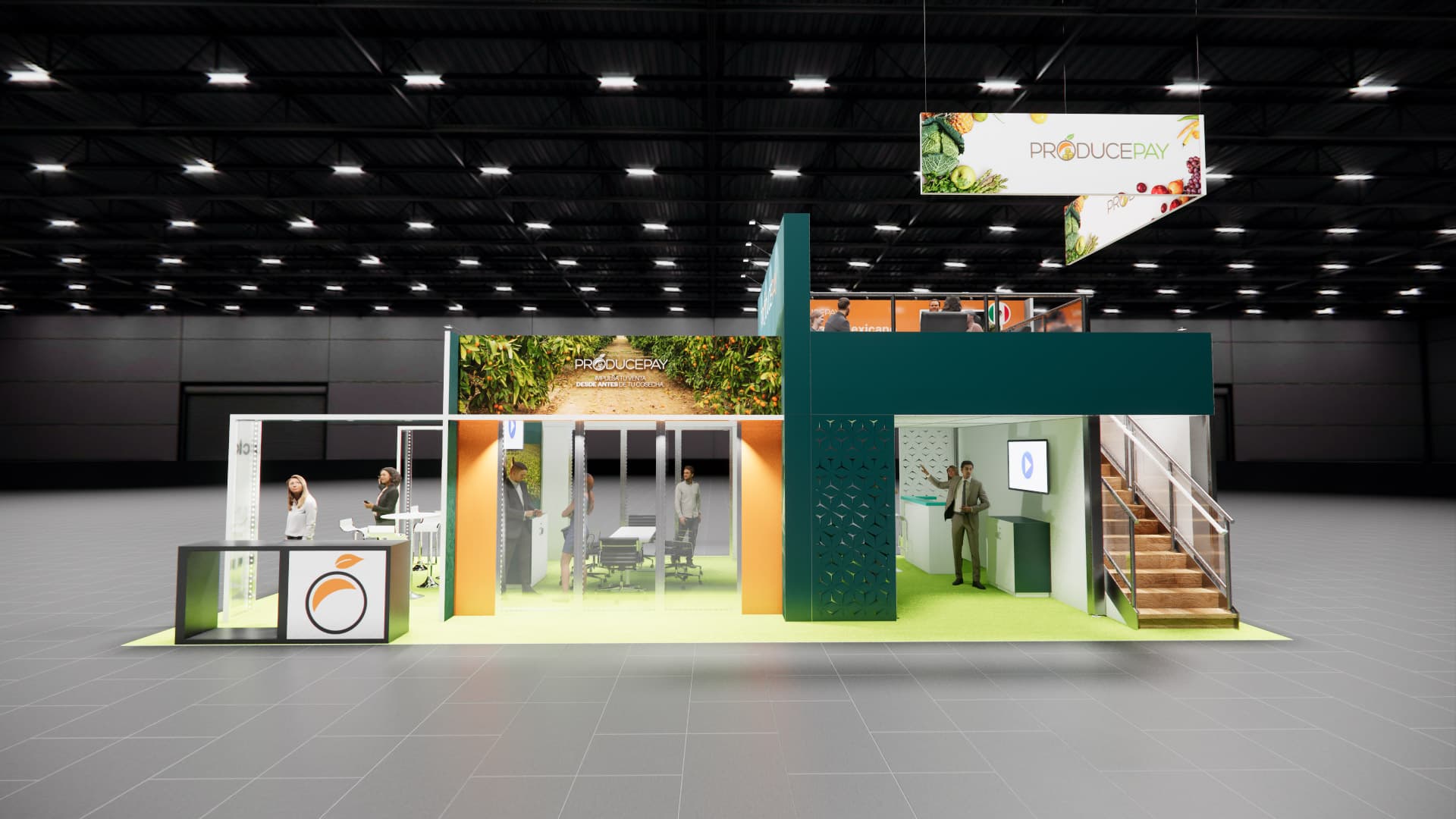 20 x 40 Double-Deck Exhibit Rental — IPPE, Atlanta