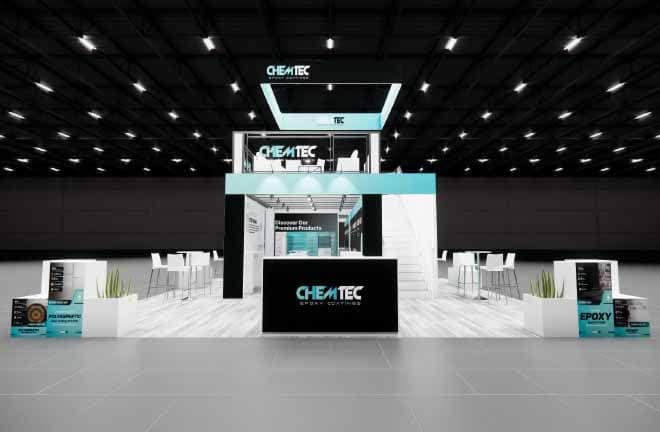 30 x 30 Double-Deck Exhibit Rental — CES, Las Vegas