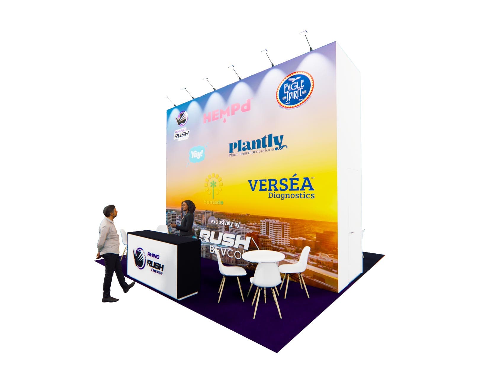 20 x 20 Island Exhibit Rental — Global Pet Expo, Orlando