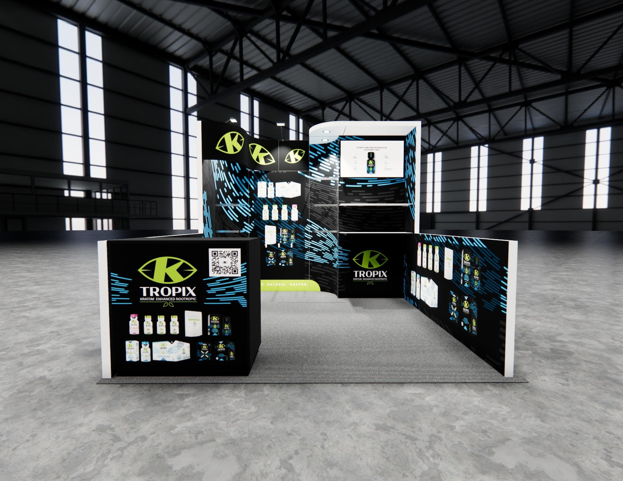 10 x 10 Inline Exhibit Rental — Coverings, Orlando